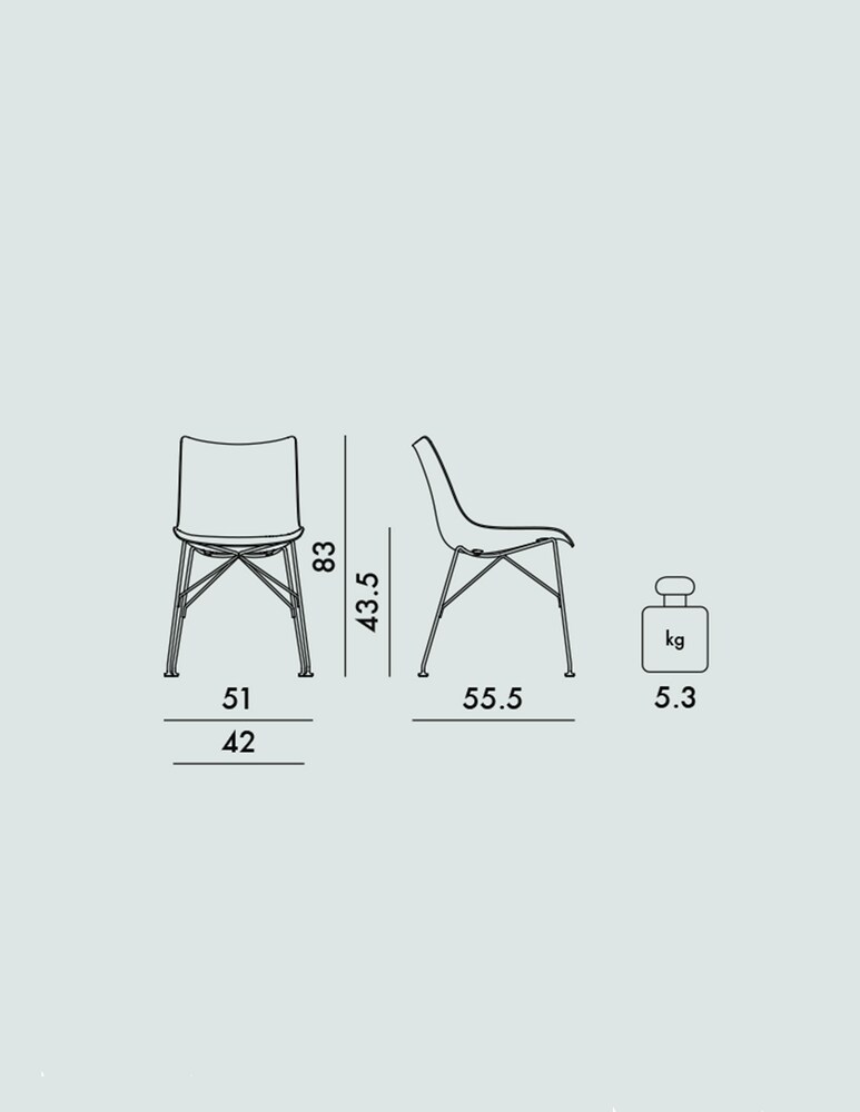 Kartell P/Wood - Marrone