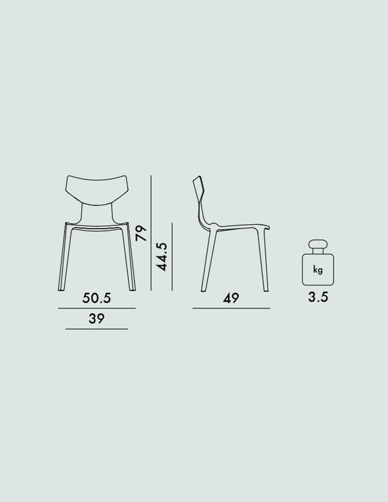 Kartell Re-Chair Sedia - Grigio