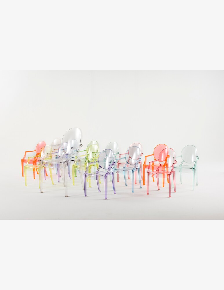 Kartell Sedia Lou Lou Ghost Baby - Rosa