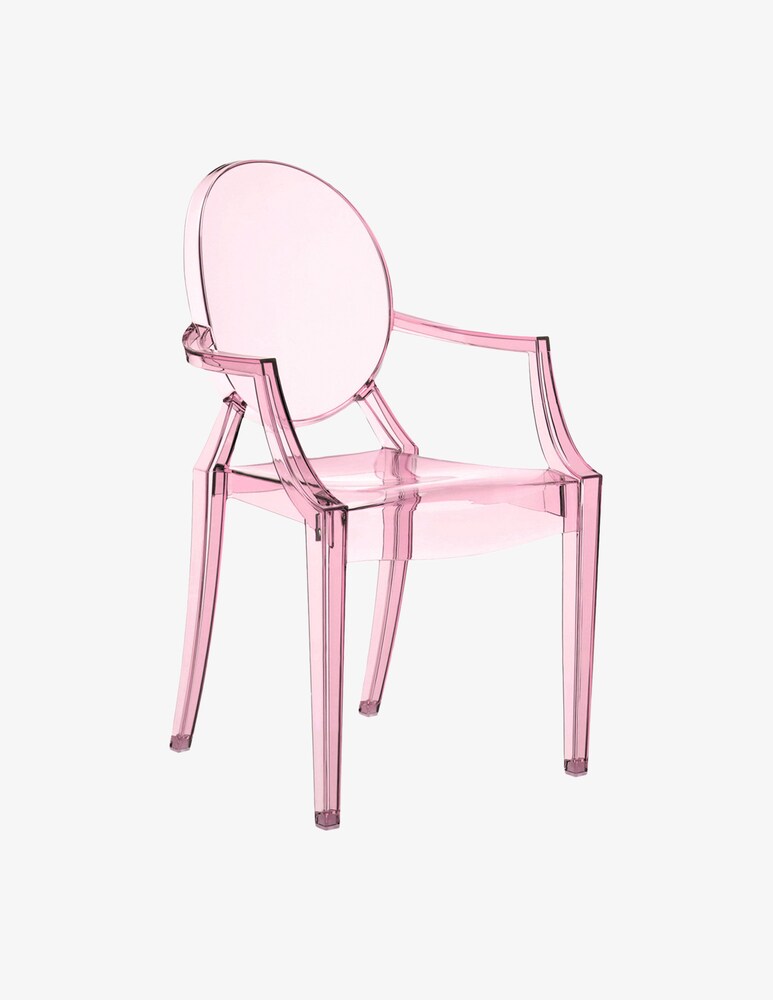 Kartell Sedia Lou Lou Ghost Baby - Rosa