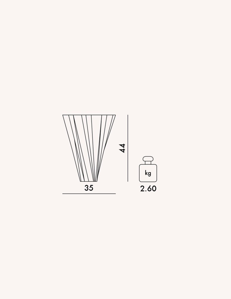 Kartell Shanghai, Vaso