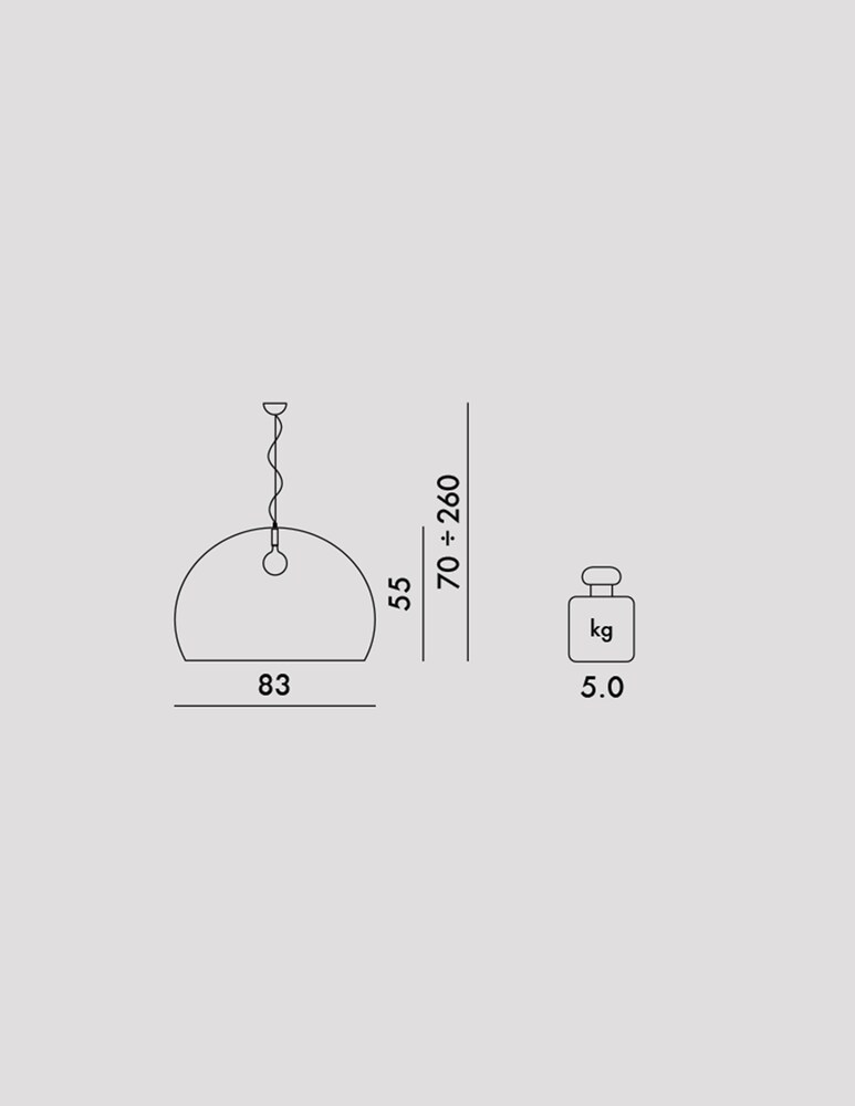 Kartell Small Fl/Y Lampada A Sospensione
