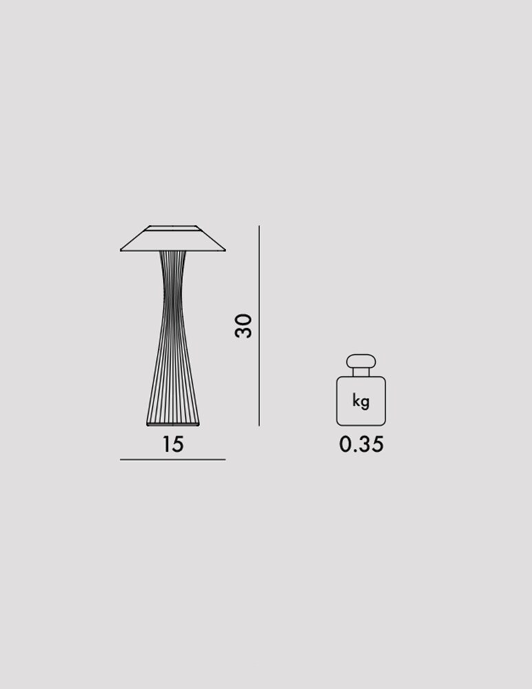 Kartell Space Lampada Da Tavolo