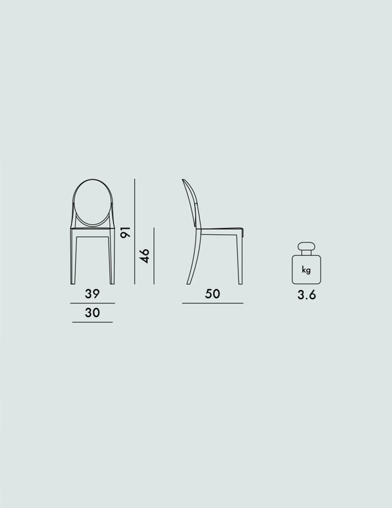 Kartell Victoria Ghost Sedia