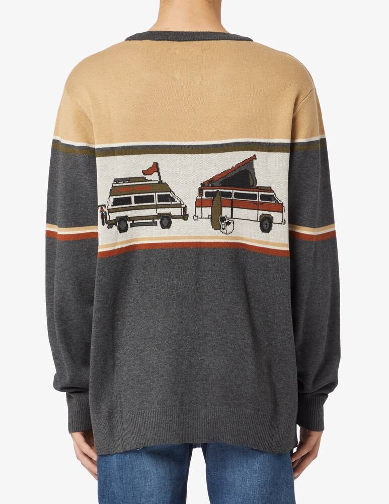 Kavu Maglia Girocollo Misto Lana Ricamo