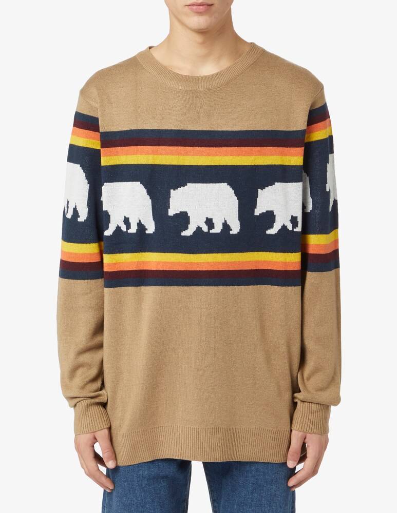 Kavu Maglia girocollo misto lana ricamo