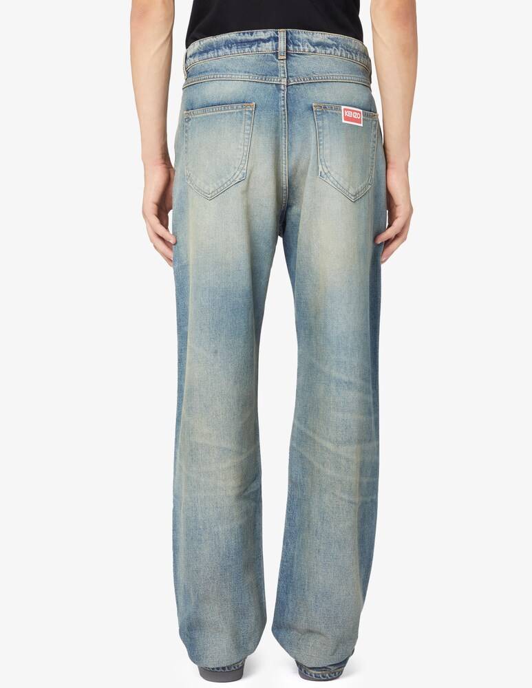 Kenzo Jeans Stone Bleach Gamba Dritta