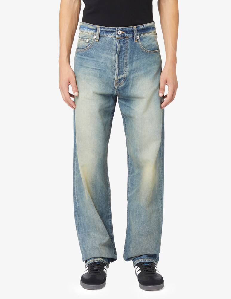 Kenzo Jeans stone bleach gamba dritta