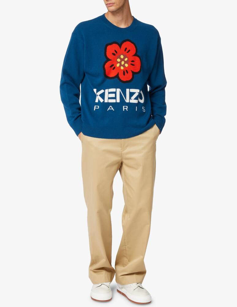 Kenzo Maglia Girocollo Boke Flower Crest Maxi