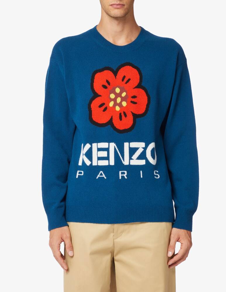 Kenzo Maglia girocollo boke flower crest maxi