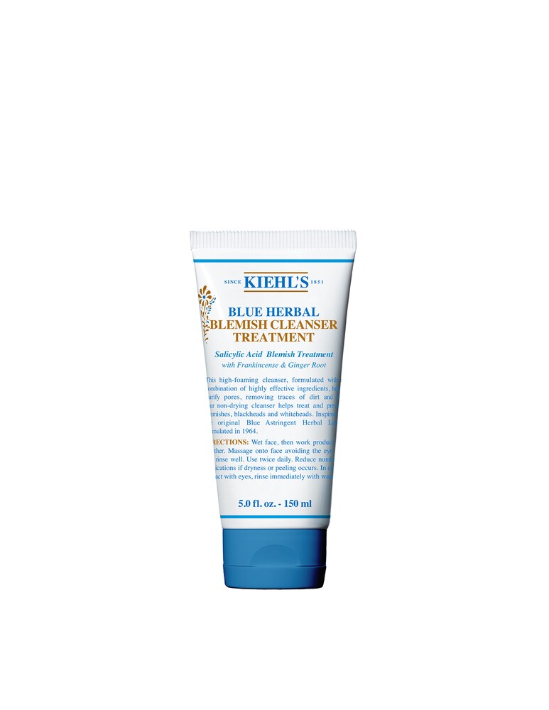 Kiehl's Blue Herbal Blemish Cleanser Treatment detergente viso