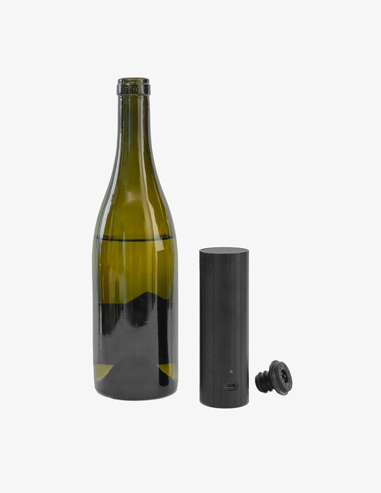 L'Atelier Du Vin Gard Vin On/Off Power Pompa Per Vuoto Elettronica Con Guarnizioni - Nero