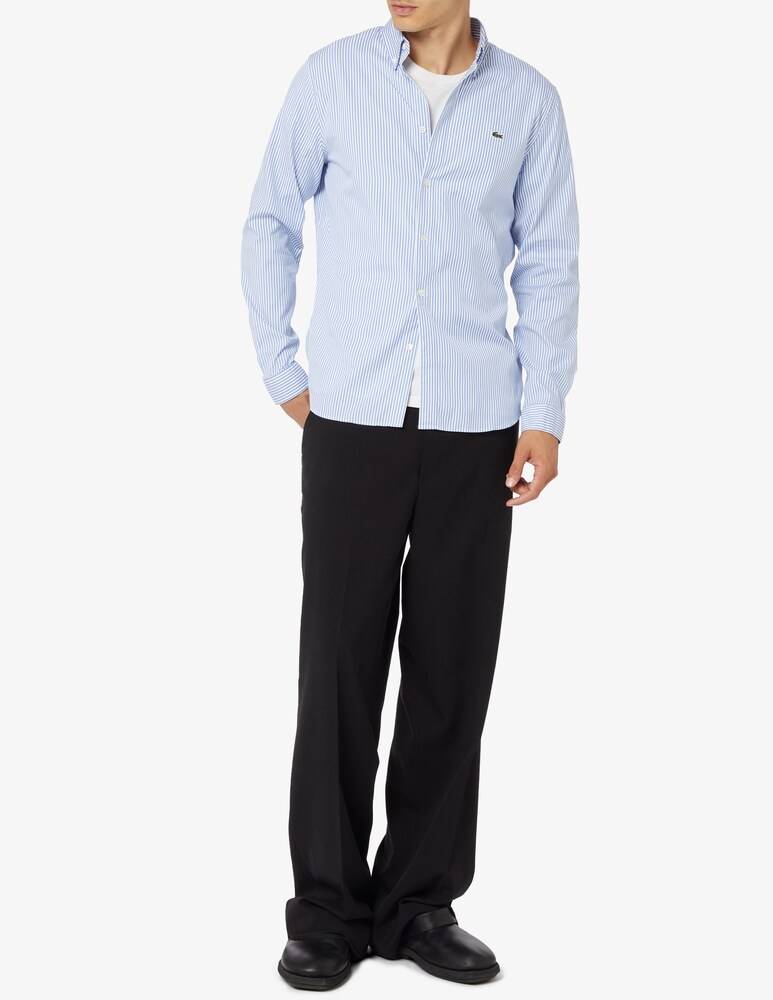 Lacoste Camicia A Righe Regular Fit