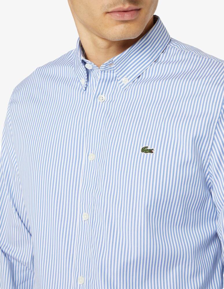 Lacoste Camicia A Righe Regular Fit
