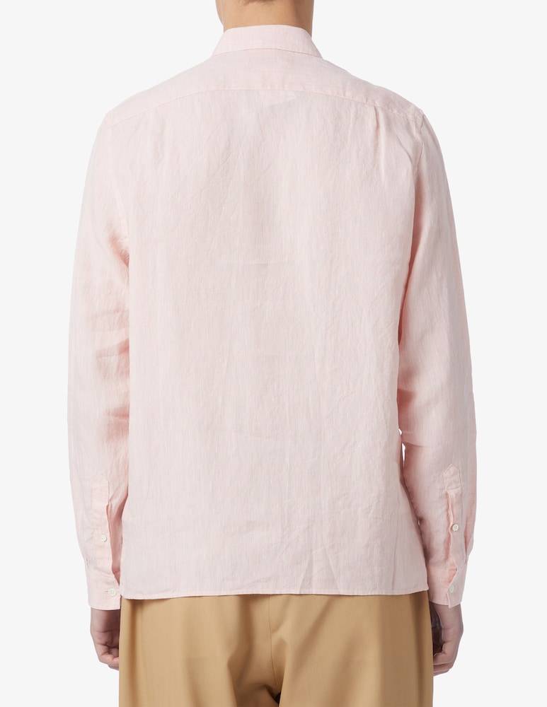 Lacoste Camicia In Lino Regular Fit