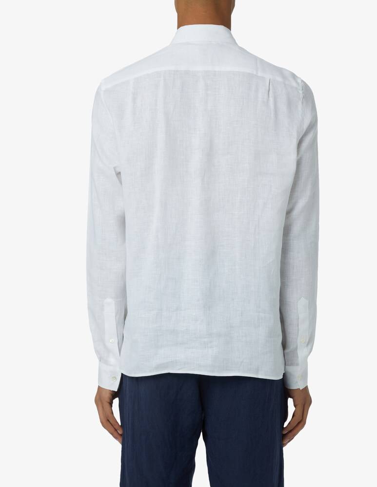 Lacoste Camicia In Lino Regular Fit