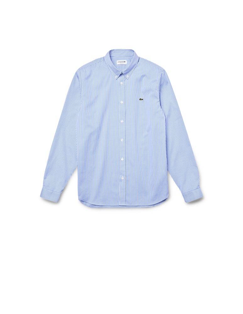 Lacoste Camicia Vichy Pinpoint Regular Fit