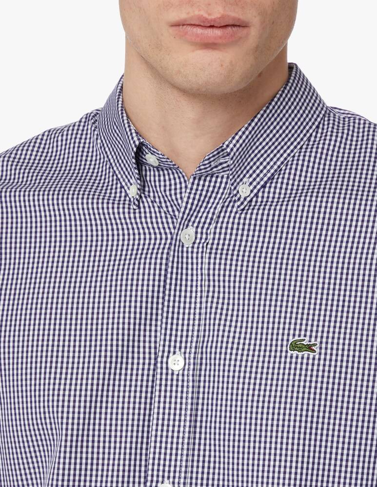 Lacoste Camicia Vichy Pinpoint Regular Fit