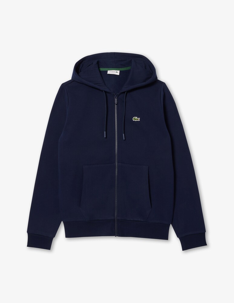Lacoste Felpa con cappuccio e zip in pile