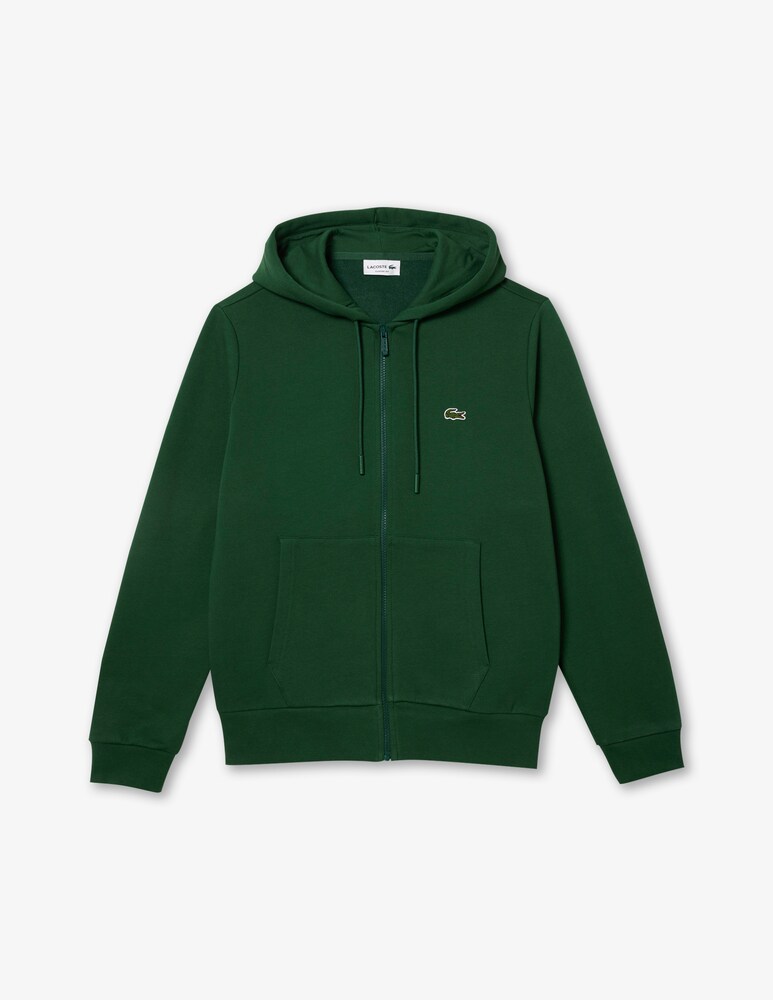 Lacoste Felpa con cappuccio e zip in pile