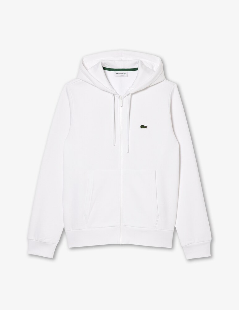 Lacoste Felpa con cappuccio e zip in pile