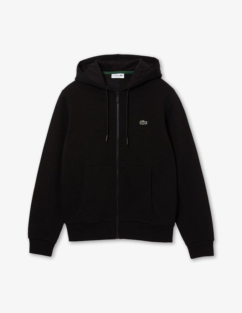 Lacoste Felpa con cappuccio e zip in pile