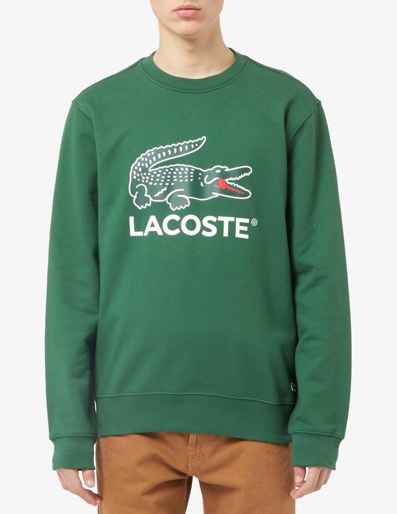 Lacoste Felpa girocollo stampa cocco maxi