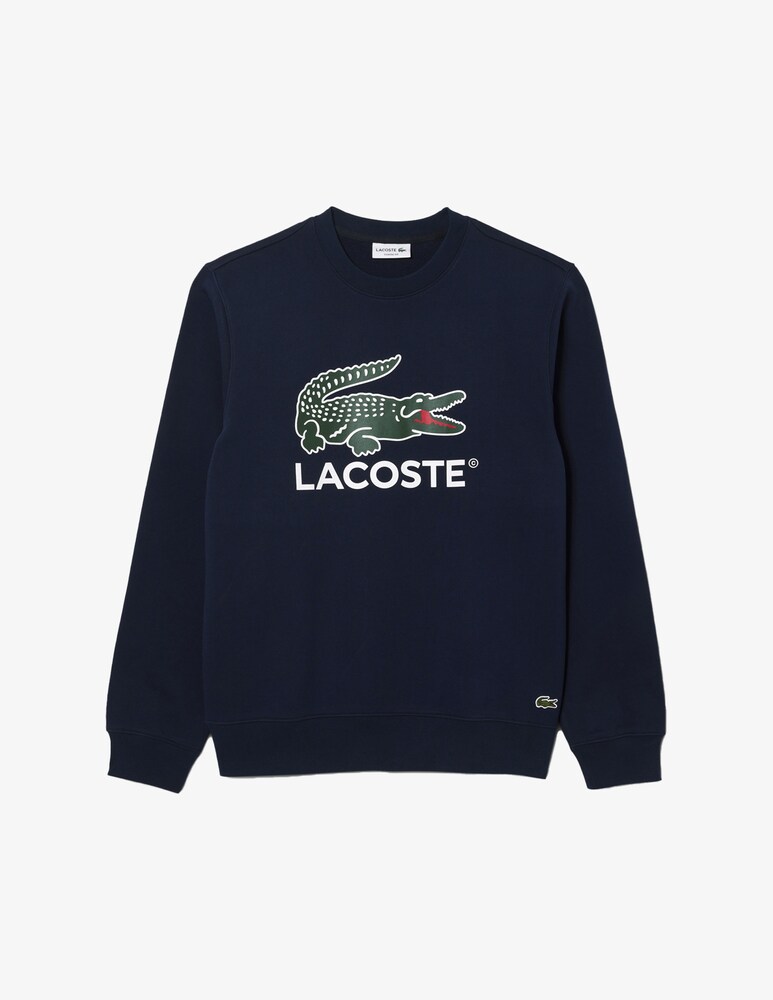 Lacoste Felpa girocollo stampa cocco maxi