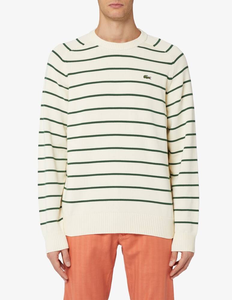 Lacoste Maglia girocollo a righe