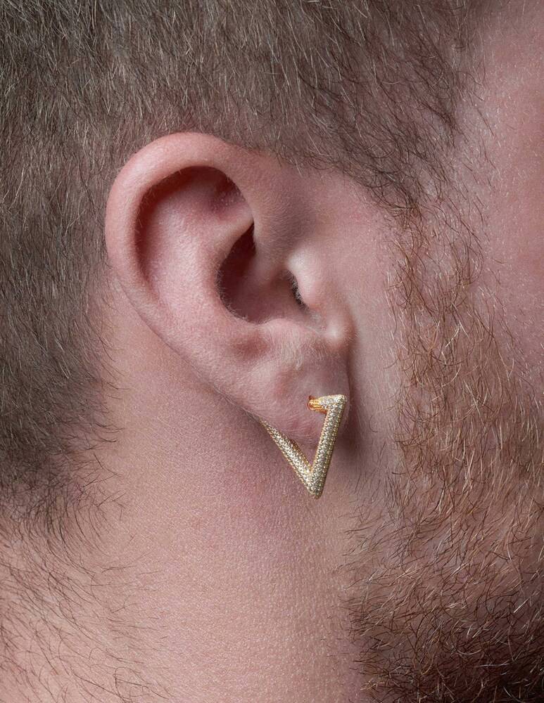 LAG World Orecchino Singolo A Triangolo Mini Artic