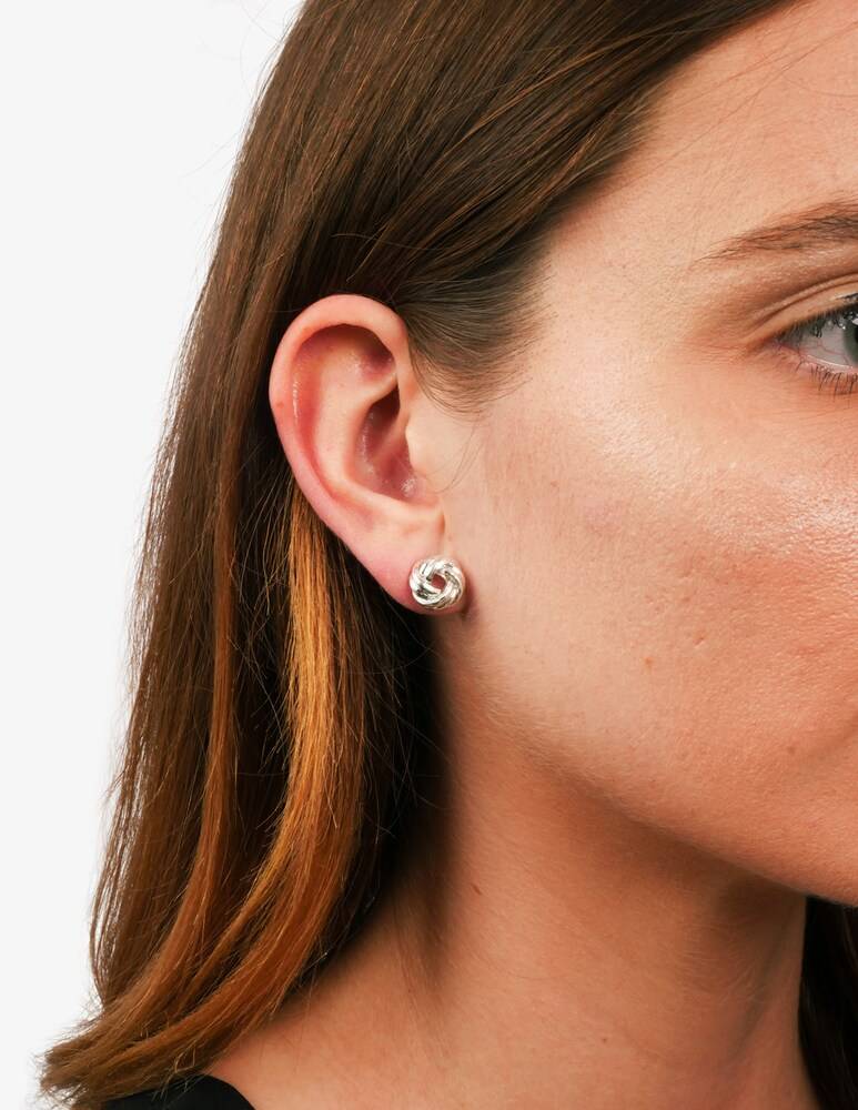 Lauren Ralph Lauren Orecchini Argentati Con Nodo