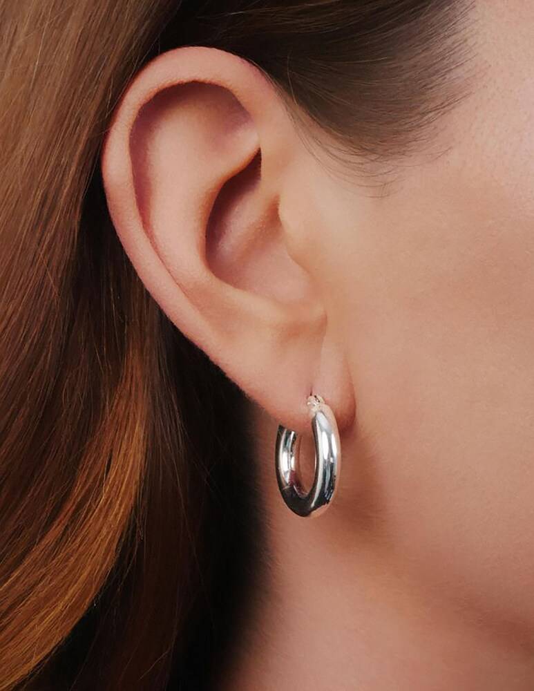 Lauren Ralph Lauren Orecchini Argentati Piccoli A Cerchio