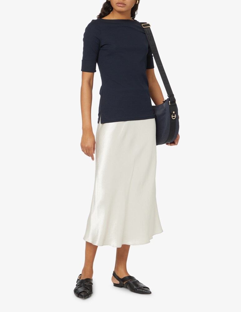 Lauren Ralph Lauren Top In Cotone Con Scollo A Barchetta Judy