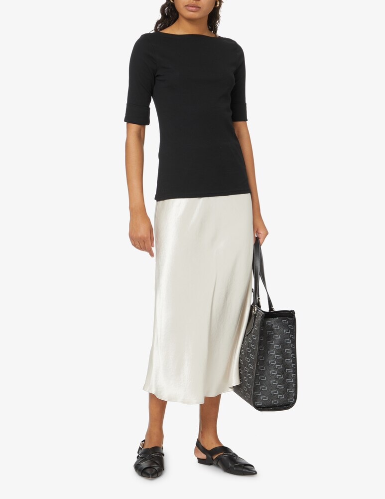 Lauren Ralph Lauren Top In Cotone Con Scollo A Barchetta Judy