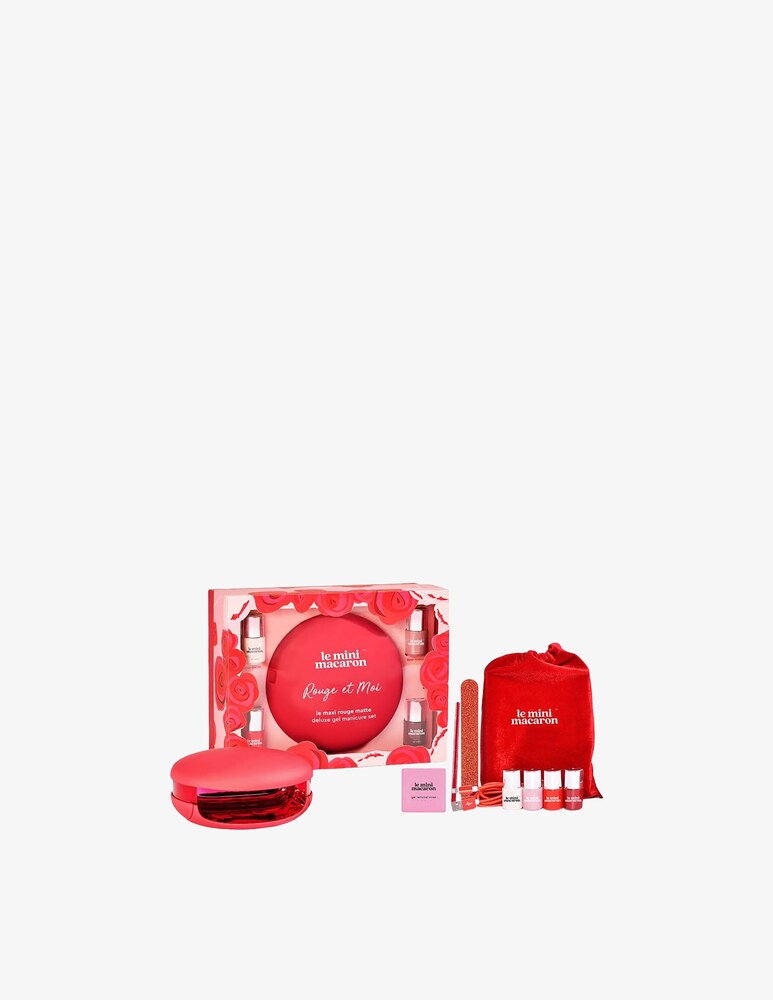 Le Mini Macaron Set Manicure Smalto Semipermanente Le Maxi Rouge Et Moi