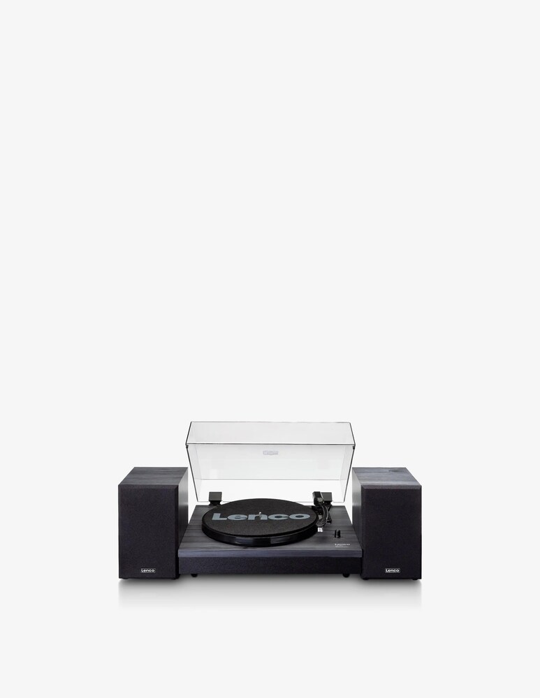 Lenco LS-301 Giradischi Con Bluetooth E Altoparlanti In Legno - Nero