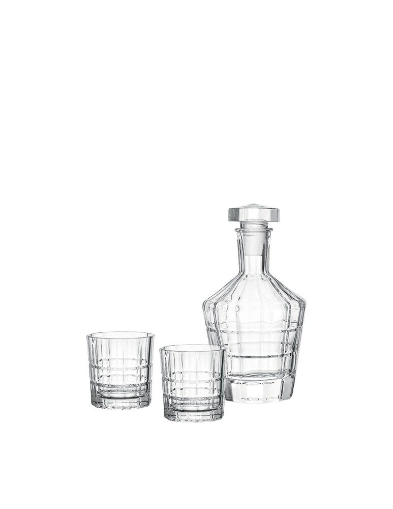 Leonardo 2 Bicchieri E Una Caraffa Whisky Spiritii - Trasparente