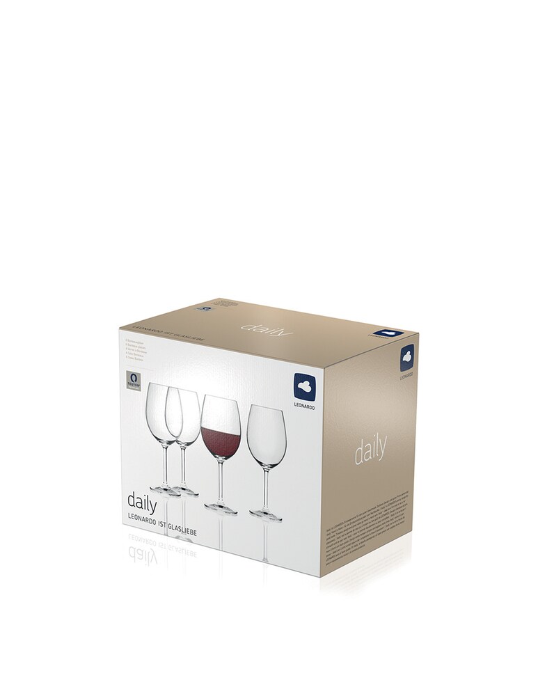 Leonardo 6 Calici Bordeaux 640Ml Daily - Trasparente