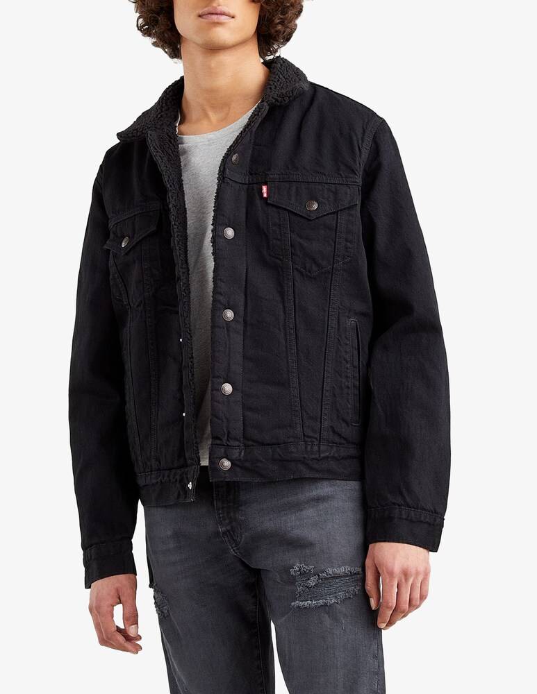 Levi's Giacca sherpa trucker denim