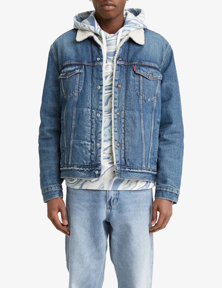 Levi's Giacca sherpa trucker denim