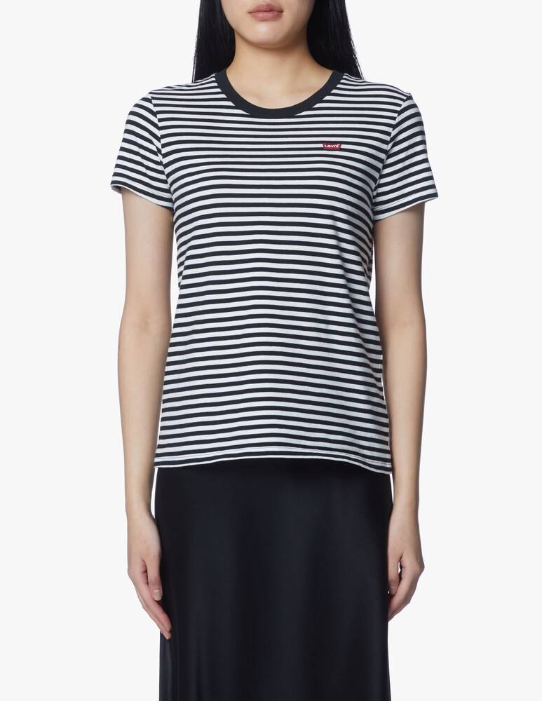 Levi's T-shirt a manica corta con righe Chest It - nero