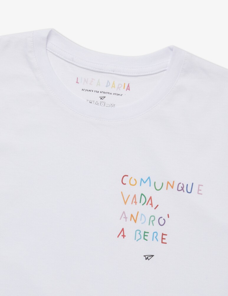 Linea Daria T-shirt Comunque Vada, Andrò A Bere