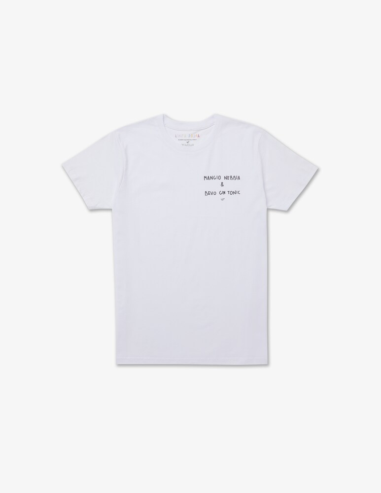 Linea Daria T-shirt Mangio nebbia & bevo gin tonic
