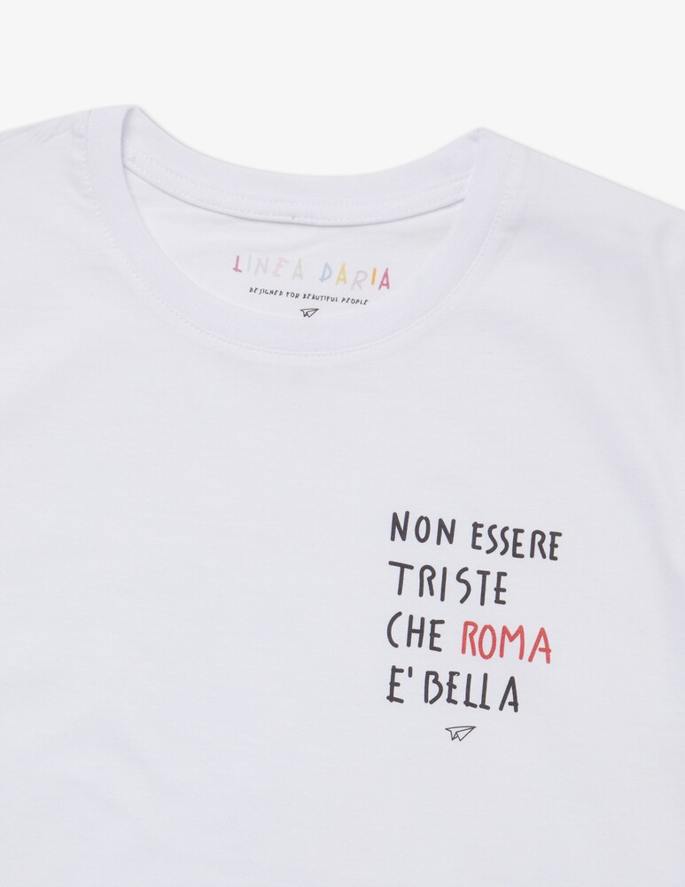 Linea Daria T-shirt Non Essere Triste Che Roma è Bella