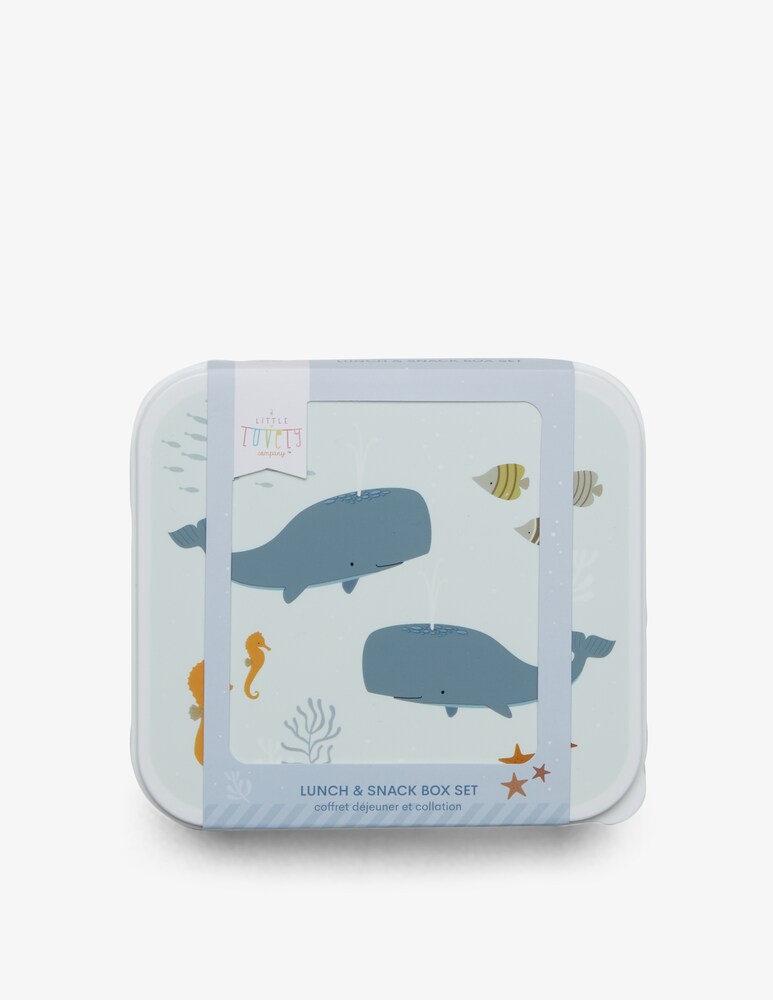 Little Lovely Company Set contenitori porta pranzo/merenda oceano