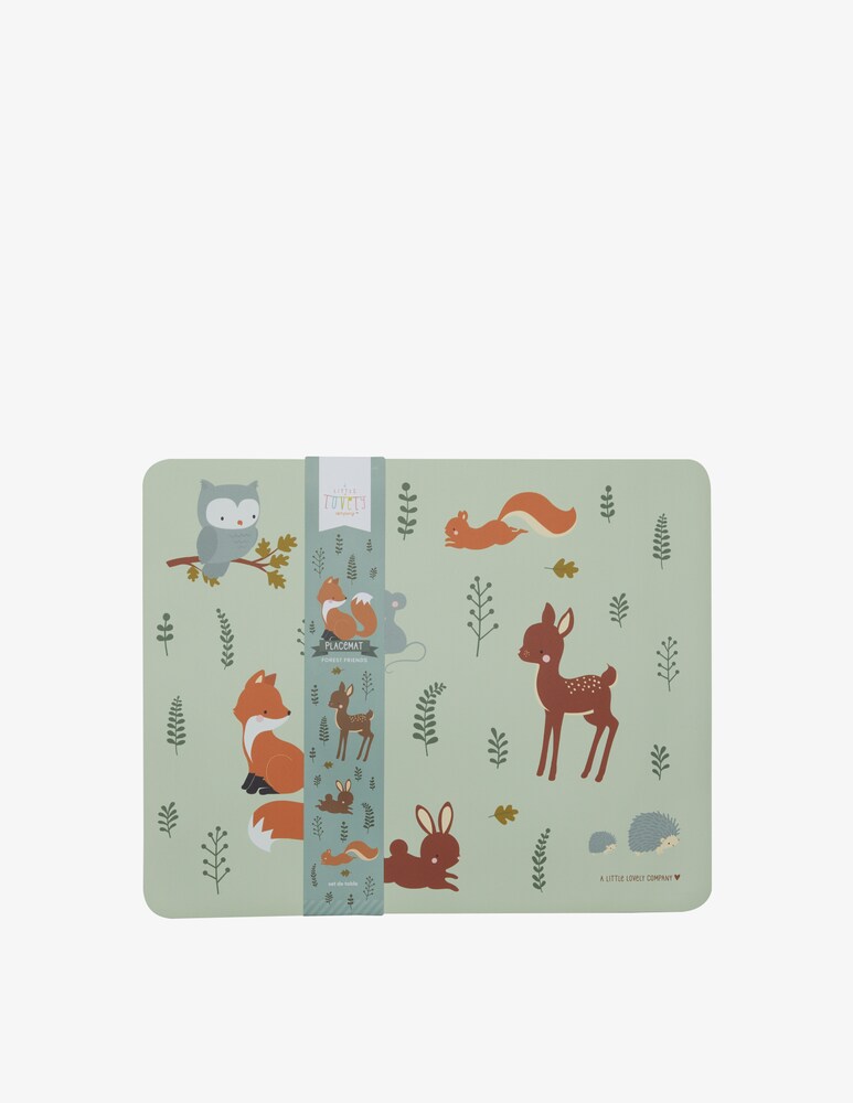 Little Lovely Company Tovaglietta antiscivolo amici foresta 43x34cm