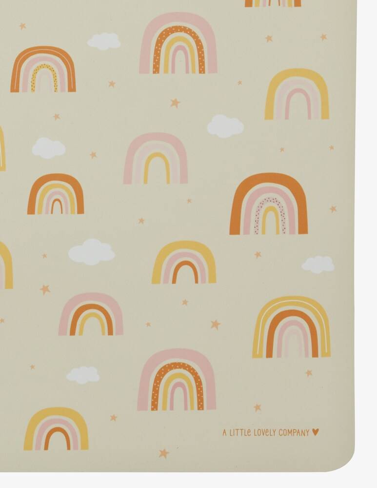Little Lovely Company Tovaglietta Antiscivolo Arcobaleno 43x34cm