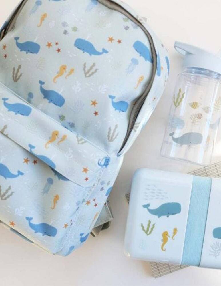 Little Lovely Company Zainetto Piccolo Balena - Azzurro