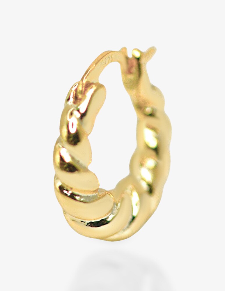 Lolli G Milano Orecchino singolo a cerchio Croissant