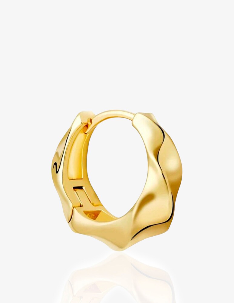 Lolli G Milano Orecchino singolo a cerchio Waves hoop